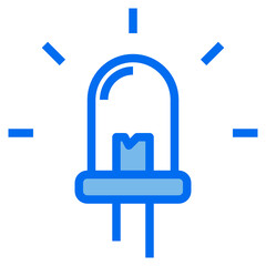 led blue line icon
