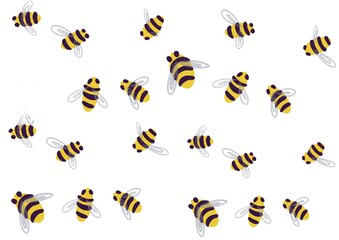 pattern with bees