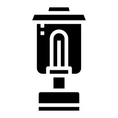 Lamp glyph icon