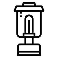 Lamp line icon