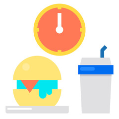 fast food flat icon