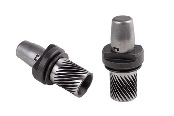 truck brake feed pinion, isolated on white background