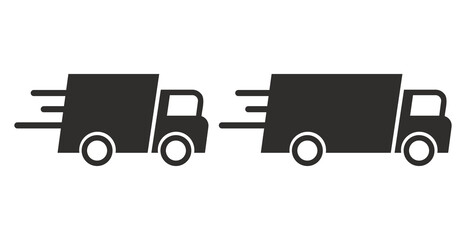 Delivery Truck Icon Vector Design 