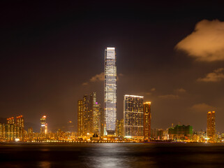 Fototapeta na wymiar West Kowloon, International Commerce Centre Tower, Hong Kong