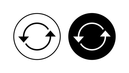 Refresh icon set. Reload icon vector. Update icon.