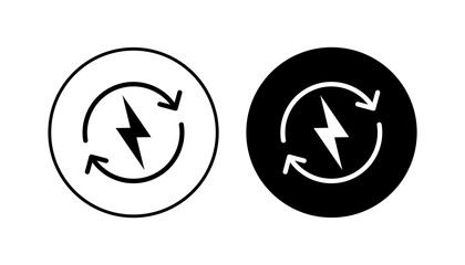 Power icon set. Power Switch Icon. Electric power