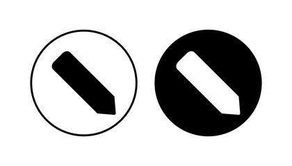 Pencil icon set. pen symbol. edit icon vector