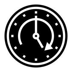 clock glyph icon