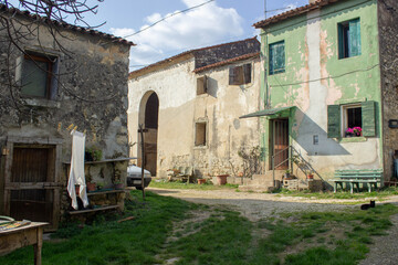 Rural area and agricultural landscape in nothern italy 