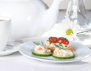 Snack and appetizer images for the food industry.
