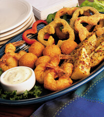 Snack and appetizer images for the food industry.