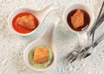 Snack and appetizer images for the food industry.