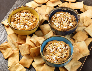 Snack and appetizer images for the food industry.