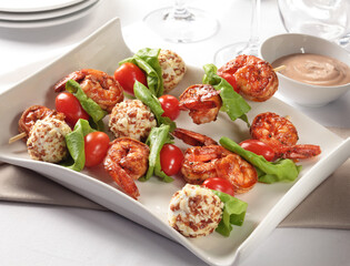 Snack and appetizer images for the food industry.