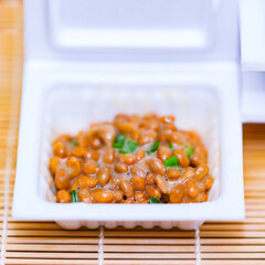 納豆　発酵食品　ヘルシーフード　【 和食 イメージ 】
