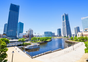 Naklejka premium 横浜 みなとみらい