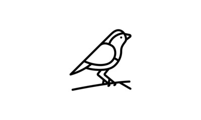 bird icon illustration vector fly