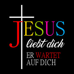 Obraz premium Jesus liebt dich