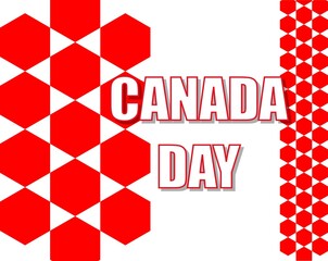 Happy Canada Day. National holiday, celebrated annual in July 1. Canadian flag