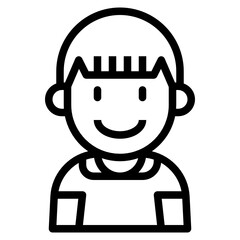 kid line icon