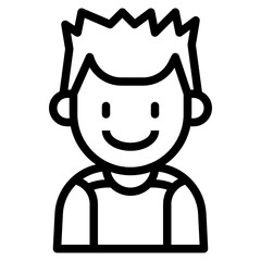 kid line icon