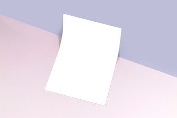 전단 3D 목업 전단디자인 포트폴리오 템플릿 광고지