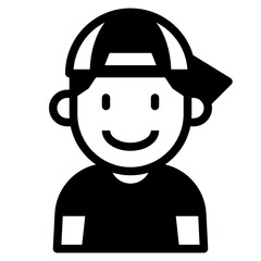 kid glyph icon