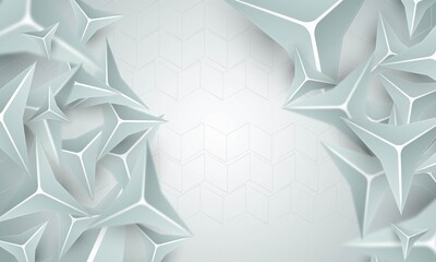 background mint color for postcards and websites abstract, hexagon, wallpaper, geometric, 3D