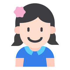 kid flat icon