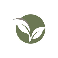 Leaf and Shutter Lens Aperture for Nature Photographer logo design inspiration