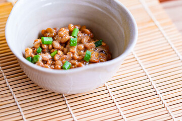 Japanese traditional healthy food Natto
