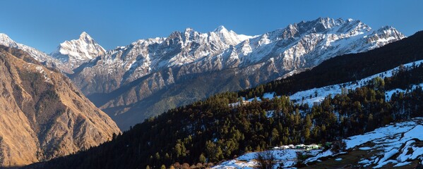 mount Nanda Devi India himalaya mountain landscape
