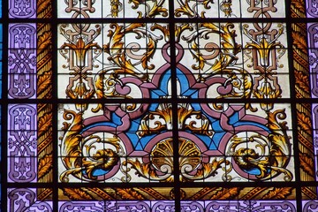 stained glass window in church
