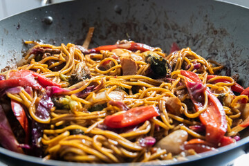 Yakisoba de carne