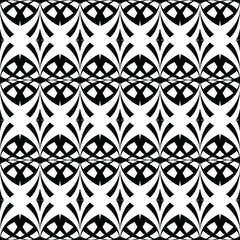 seamless black and white pattern in the form of a symmetric ornament for prints on fabrics, packaging, stained glass, ceramics and for interior decoration, notebook covers, letterhead frames