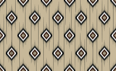 Oriental geometric ethnic pattern for background or carpet, wallpaper, batik wrapping, curtain design, vector illustration