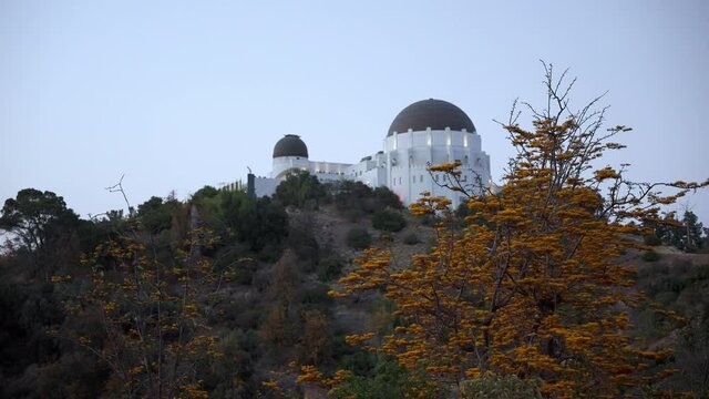 Griffith Observatory during twilight 