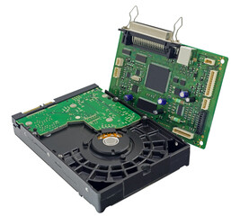 Hard Disk Drive are stacked on top of each other