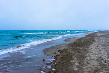 Popovka Beach on Black sea.