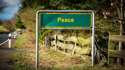 Street Sign to Peace