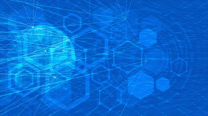 Graphic connection background and lines dots Illustration.