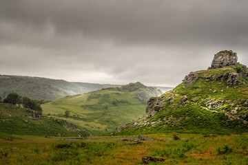 The Valley of Rocks, in north Devon near Lynton. Beautiful if bleak in bad weather. June 2021.