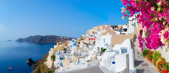 Poster Oia, traditional greek village © neirfy