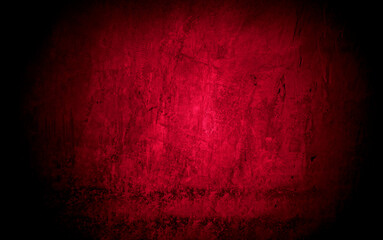 Old wall texture cement black red  background abstract dark color design are light with white gradient background.