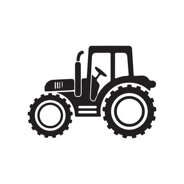 Fototapeta orchard tractor vehicle vector illustration design