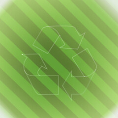 illustration colorful recycle icon background