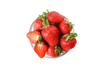 Fresh tasty strawberry isolated on white background