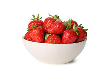 Fresh tasty strawberry isolated on white background