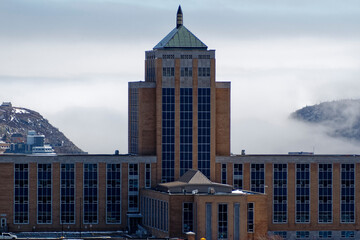 Fototapeta premium Confederation building St. John’s, Newfoundland and Labrador, Canada. The building that houses the Newfoundland and Labrador government.