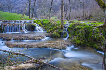 Flusslauf in Langzeitbelichtung